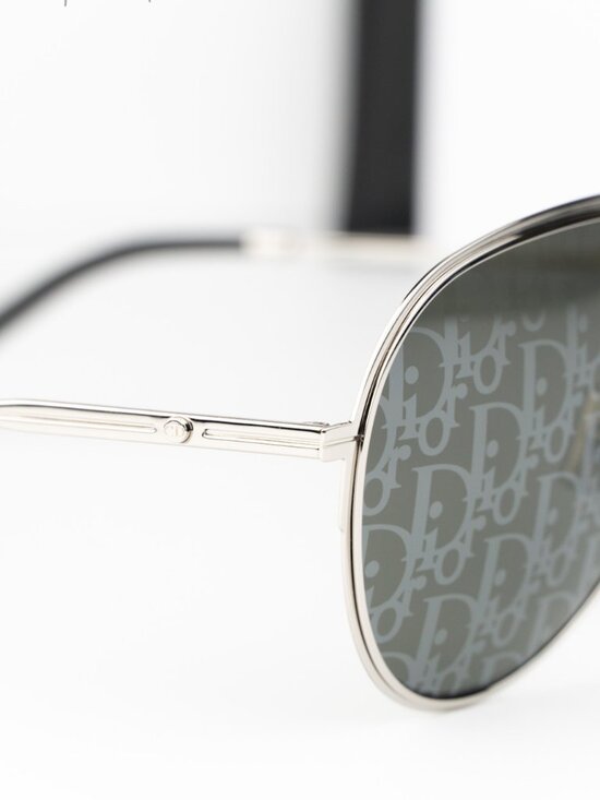Dior Women Sunglasses Silver Blue Grey Mirror Pilot DIORESSENTIAL A2U F0A8 NEW